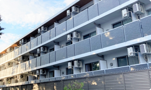 毎月000件以上のマンション・アパートを巡回清掃！